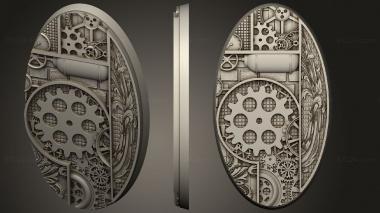 Bases Steam Punk 90mm oval base 3d model