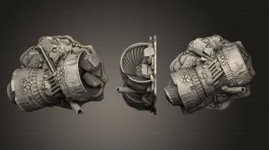 Bases Terrain Engine Wreck 3d model