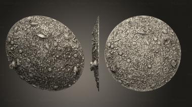 Bases Treasure 80mm round marked topper 3d model