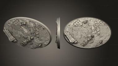 Bases Vampire Hunters Base Oval 70x105mm 3d model