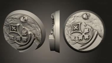 Bases Vampire Hunters Base Round 32mm ver4 3d model