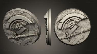 Bases Vampire Hunters Base Round 50mm ver2 3d model