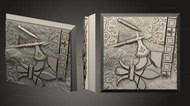 Bases Vampire Hunters Base Sq 40x40mm Ver2 3d model