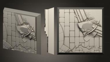 Bases Vinci Square 25mm 1 3d model