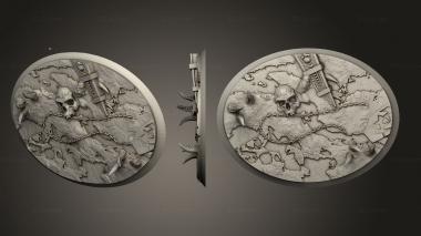 Bases War Daemons Round 120mm 92mm 1 3d model