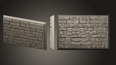 Bases Wood 50x75mm square base magnet 3d model