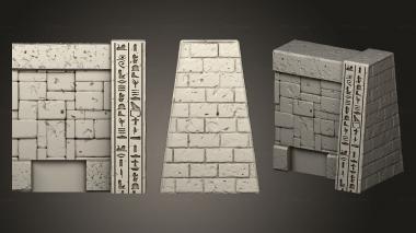 Bases Gate Side Wall 3d model