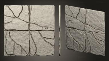 Bases Floor Smooth Heavy Stone 3d model