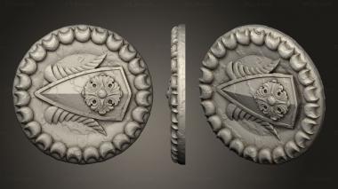 Bases Silver coin side 3d model