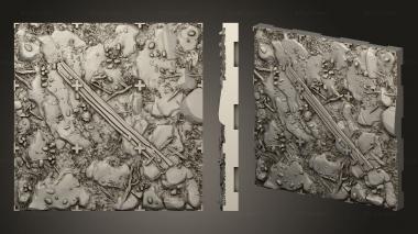 Bases rock FIELD CENTER 3d model