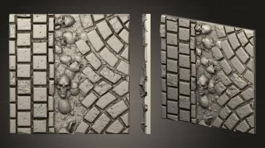 Bases Medieval Road Toppers 3d model