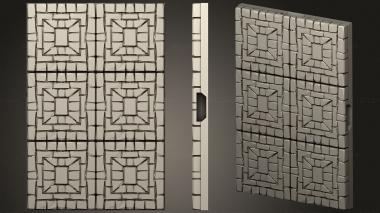 Bases Modular mansion floor tiles 3d model