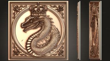 Fantasy and Fairy Tales Crowned Basilisk - Extreme Risk 3d model
