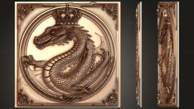 Fantasy and Fairy Tales Crowned Basilisk - Harbinger of Doom 3d model