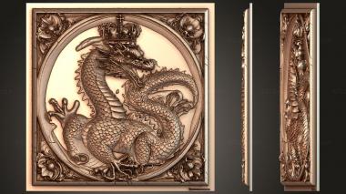 Fantasy and Fairy Tales Basilisk with Crown - Lord of Chaos 3d model