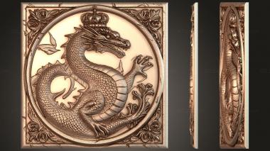 Fantasy and Fairy Tales Crowned Basilisk - Lord of the End 3d model