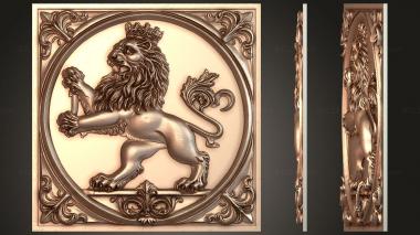 Fantasy and Fairy Tales The Heraldic Lion - The Essence of Monarchical Valor 3d model