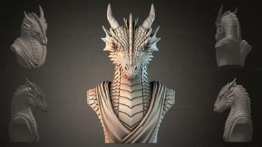 Fantasy busts Dragon Bust 3d model