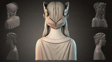Fantasy busts Bust of a girl 3d model