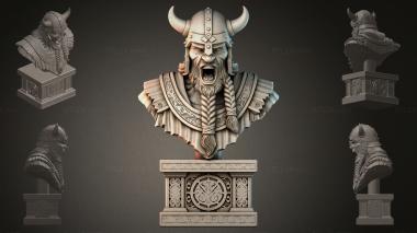 Fantasy busts Bust of a Viking 3d model