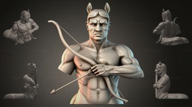 Fantasy busts Bust of a Satyr Archer 3d model