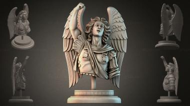 Fantasy busts Angel sculpture 3d model