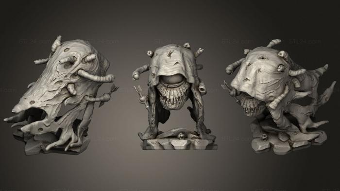 Бюсты монстры и герои (Золтур Всевидящий, BUSTH_1845) 3D модель для ЧПУ станка