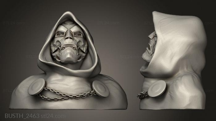 Бюсты монстры и герои (Разрушение судьбы, BUSTH_2463) 3D модель для ЧПУ станка