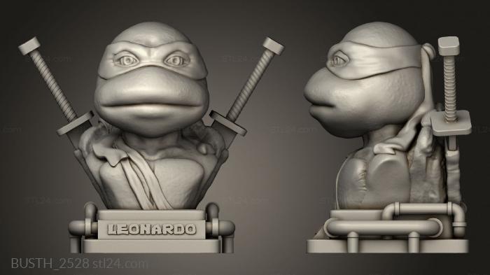Бюсты монстры и герои (Донателло, BUSTH_2528) 3D модель для ЧПУ станка
