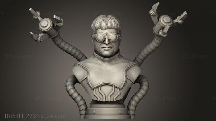 Бюсты монстры и герои (Регулировочный штифт Doc Ock Wekster, BUSTH_2731) 3D модель для ЧПУ станка