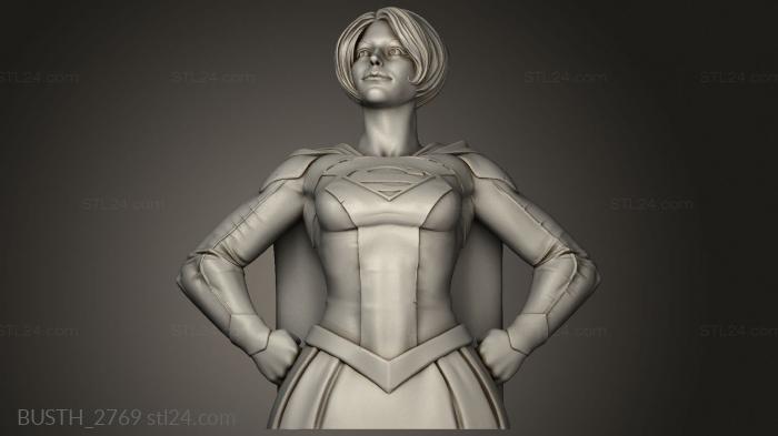 Бюсты монстры и герои (Девушка из Истмена короткая,вогнутая, BUSTH_2769) 3D модель для ЧПУ станка