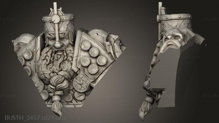 Бюсты монстры и герои (Вонючие Древние Руины Ен Руд Димтанк, BUSTH_3457) 3D модель для ЧПУ станка