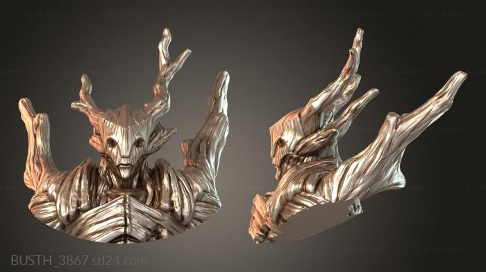 Бюсты монстры и герои (Резной бюст, BUSTH_3867) 3D модель для ЧПУ станка