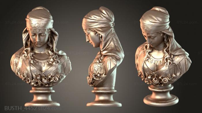 Бюсты монстры и герои (Цыганка, BUSTH_4452) 3D модель для ЧПУ станка
