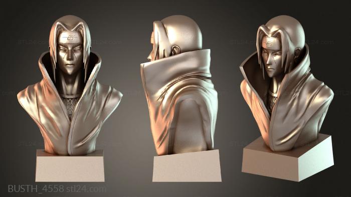 Бюсты монстры и герои (Эпический бюст Итачи, BUSTH_4558) 3D модель для ЧПУ станка