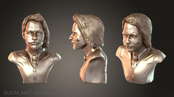 Бюсты монстры и герои (Джокер Бюст Jker дек, BUSTH_4607) 3D модель для ЧПУ станка