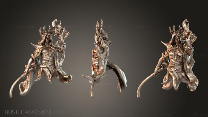 Бюсты монстры и герои (Король БЮСТ Дралфар Руавер, BUSTH_4642) 3D модель для ЧПУ станка