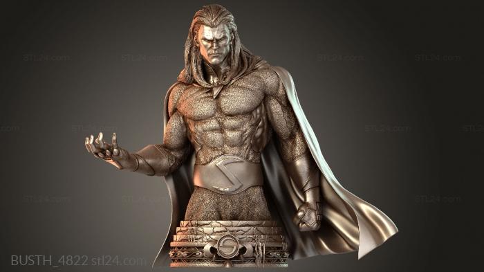 Бюсты монстры и герои (Бюст Часового Marvel, BUSTH_4822) 3D модель для ЧПУ станка