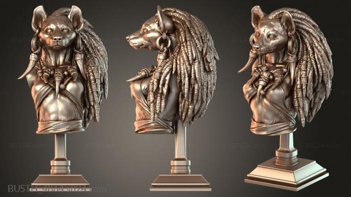 Бюсты монстры и герои (Стенд с бюстом Мейрсоа, BUSTH_4864) 3D модель для ЧПУ станка