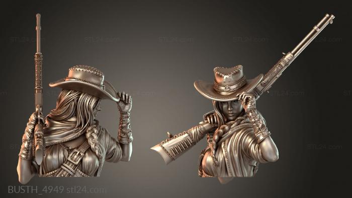 Бюсты монстры и герои (Нериксон Джейн Бюст стрелка, BUSTH_4949) 3D модель для ЧПУ станка