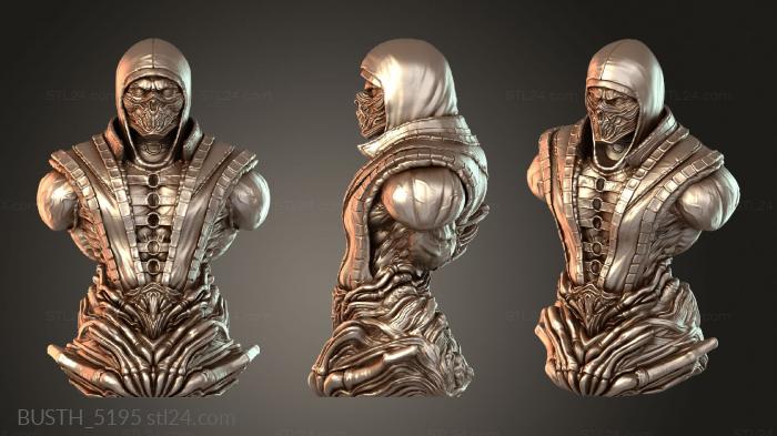 Scorpion bust mortal kombat tsaber