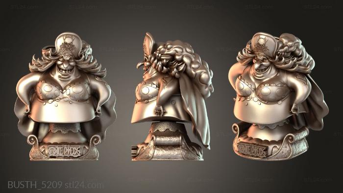 Бюсты монстры и герои (Sekai Mom and Bust, BUSTH_5209) 3D модель для ЧПУ станка
