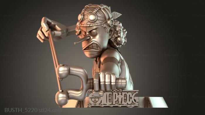 Бюсты монстры и герои (Sekai Term Usopp Bust, BUSTH_5220) 3D модель для ЧПУ станка