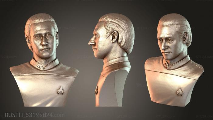 Бюсты монстры и герои (Данные о провалах «Звездного пути», BUSTH_5319) 3D модель для ЧПУ станка