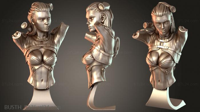 Бюсты монстры и герои (Тэмсин-наездница, BUSTH_5375) 3D модель для ЧПУ станка