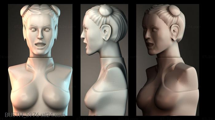 Бюсты монстры и герои (Бюст японской девушки, BUSTH_5976) 3D модель для ЧПУ станка