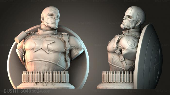 Бюст Капитана Америки из комиксов Marvel Avengers