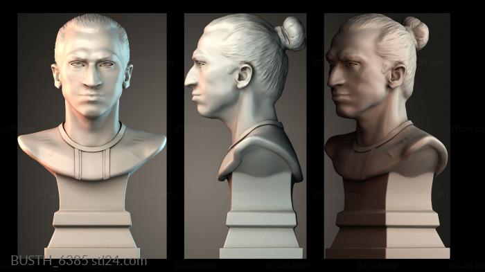 Бюсты монстры и герои (Бюст Златана Ибрагимовича, BUSTH_6385) 3D модель для ЧПУ станка