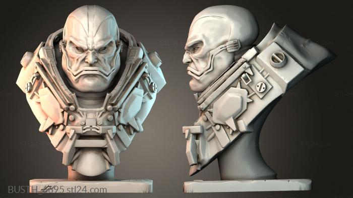 Бюсты монстры и герои (Бюст Апокалипсиса, BUSTH_6695) 3D модель для ЧПУ станка