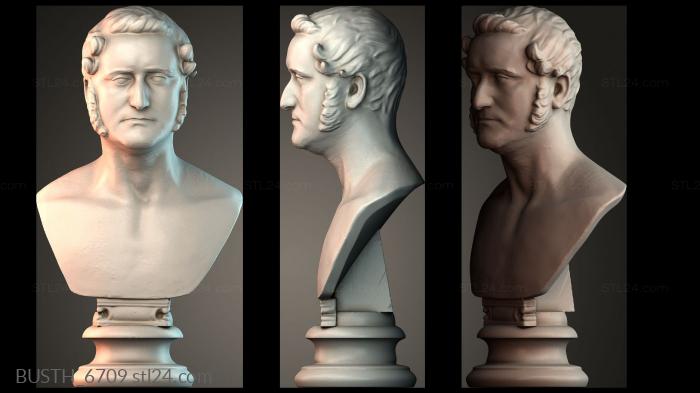 Бюсты монстры и герои (Бюст Роберта Листона, BUSTH_6709) 3D модель для ЧПУ станка